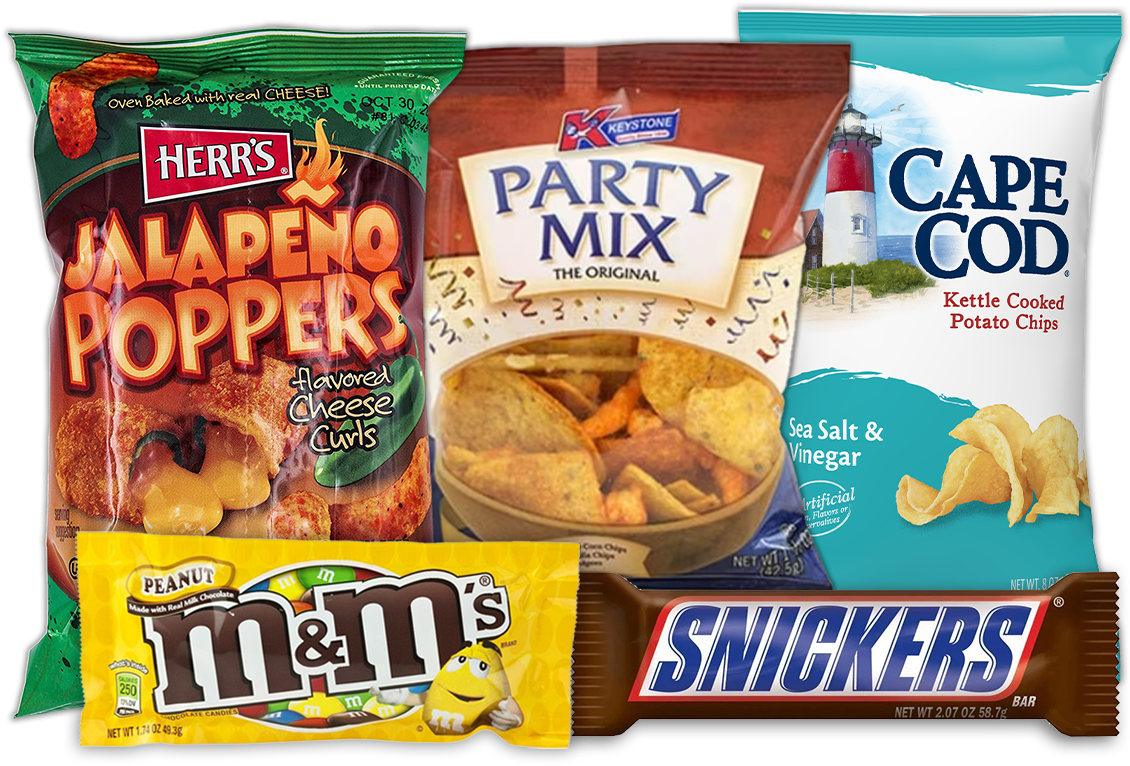 snacks and beverage best sellers in Central, Southern Maine, and Portland